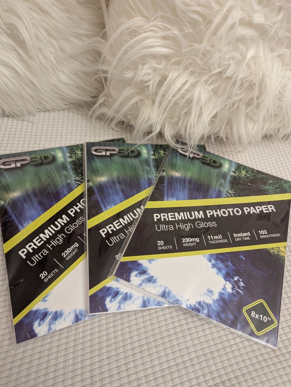Premium Photo Paper Ultra High Gloss - White 8" X 10" 60 pcs